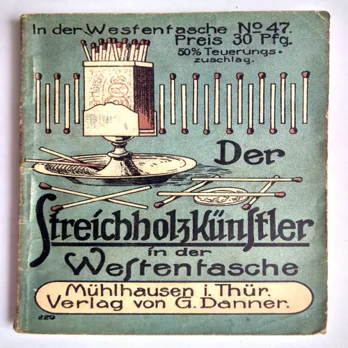 Streichholz Künstler in der Westentasche Mühlhausen in Thüringen Nr. 47