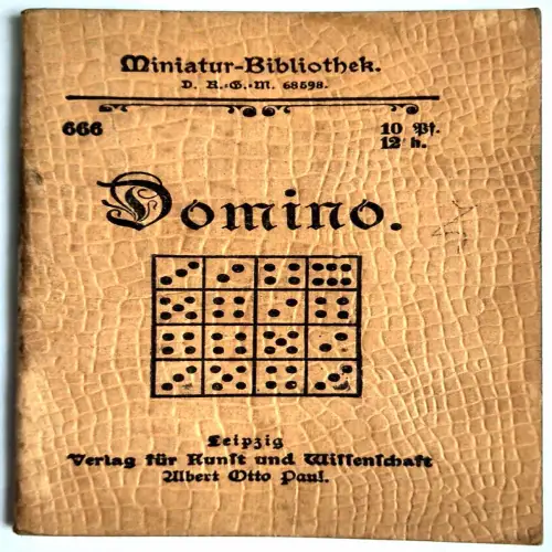 Miniatur Bibliothek 666 Domino