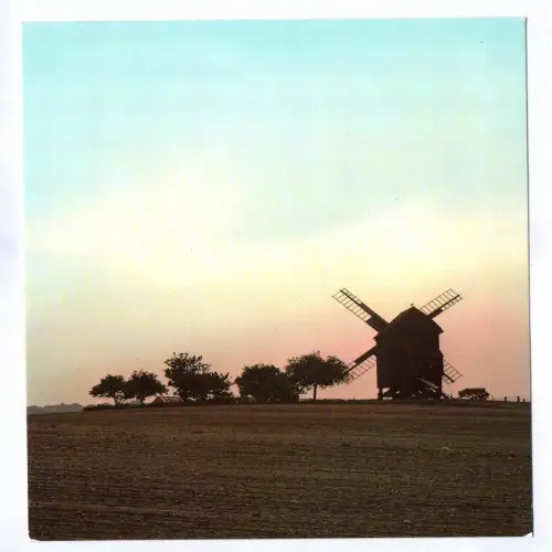 Foto Ak Lebusa Kreis Herzberg Blockwindmühle 1987 Technisches Denkmal