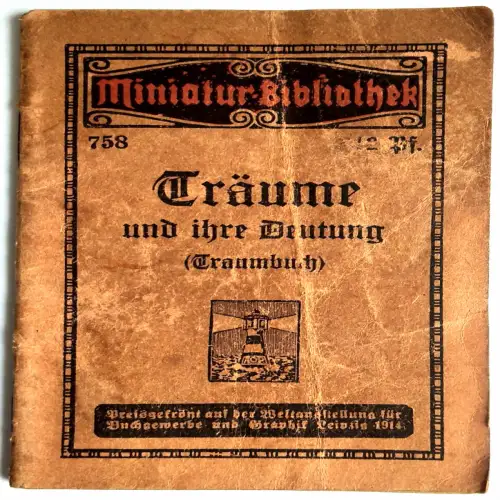Miniatur Bibliothek 758 Träume und ihre Deutung Traumbuch