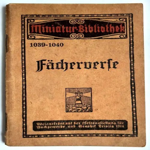 Miniatur Bibliothek 1039-1040 Fächerverse