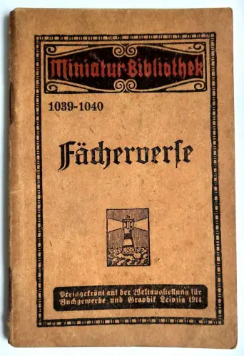 Miniatur Bibliothek 1039-1040 Fächerverse