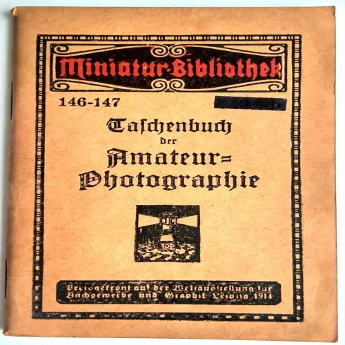 Miniatur Bibliothek 146-147 Taschenbuch der Amateur Photographie