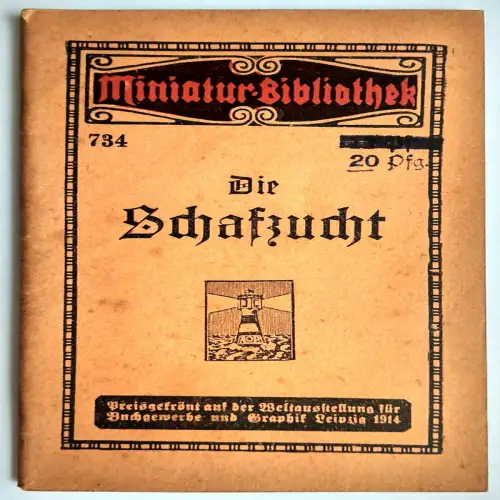 Miniatur Bibliothek 734 Die Schafzucht