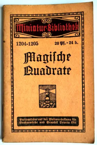 Miniatur Bibliothek 1204-1205 Magische Quadrate