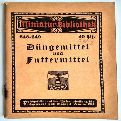 Miniatur Bibliothek 648-649 Düngemittel und Futtermittel