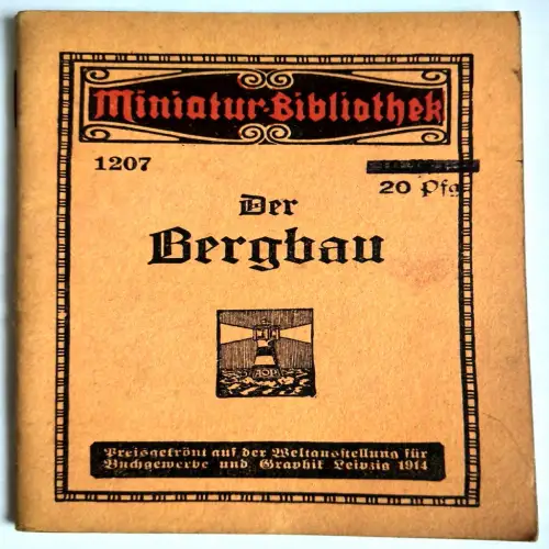 Miniatur Bibliothek 1207 Der Bergbau