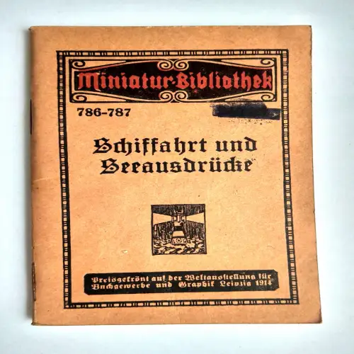Miniatur Bibliothek 786-787 Schiffahrt und Seeausdrücke