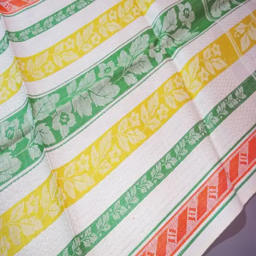 Halbleinen Geschirrtuch 50 x 100 cm Bunt true vintage Alte Küchenwäsche