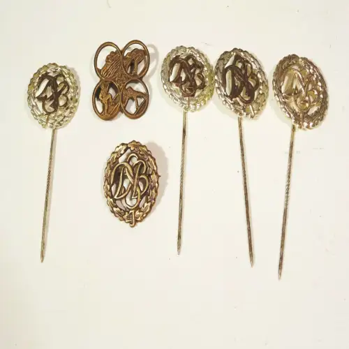 Lot Pins Abzeichen Anstecker DSB Deutscher Sport Bund Vintage 