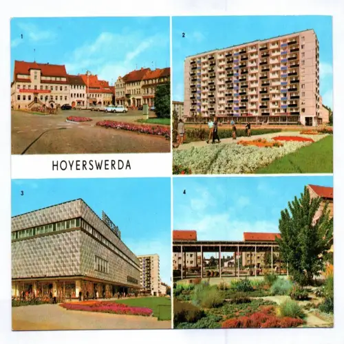 Ak Hoyerswerda Platz der Roten Armee Centrum Warenhaus Neustadt