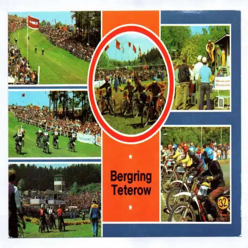 Ak Bergring Teterow 1983 Internationales Teterower Bergringrennen