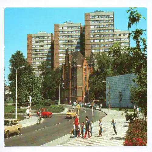 Foto Ak Frankfurt Oder Salvador Allende Kirche 1989
