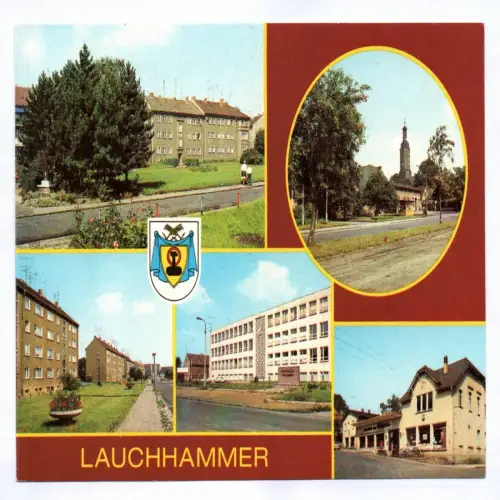Ak Lauchhamer Kreis Senftenberg Lauchhamer Mite West Platz der Solidarität 1983