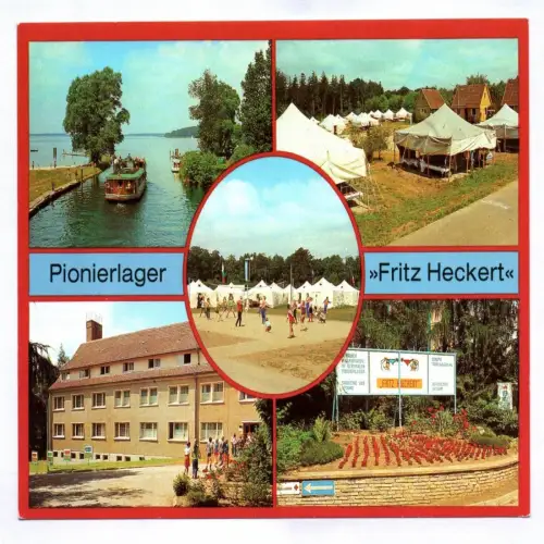 Ak Pionierlager Fritz Heckert 1982 Malchow Kreis Waren