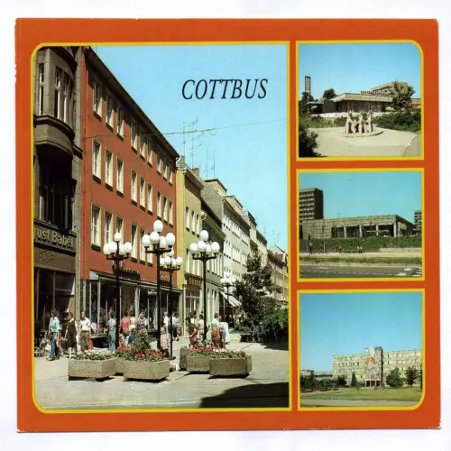 Ak Cottbus 1987 Spremberger Straße Konsum Gaststätte Ausbildungszentrum