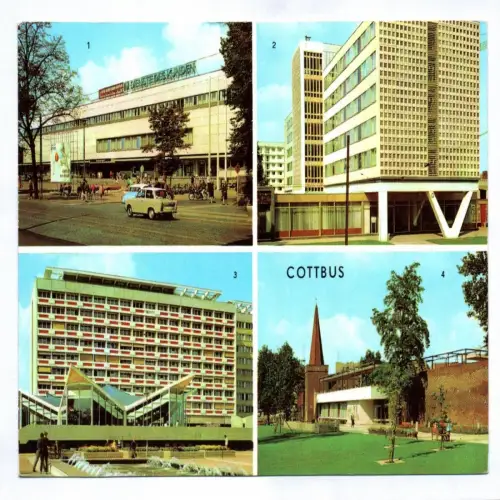 Ak Cottbus Konsument Warenhaus Hotel Lausitz Milch Mokka Bar Kosmos
