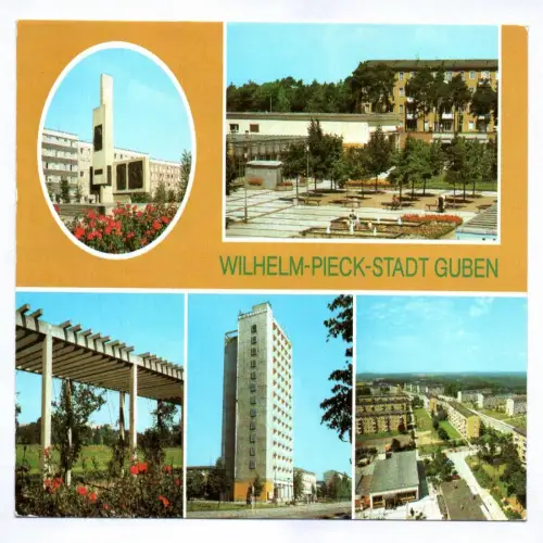 Ak Wilhelm Pieck Stadt Guben 1982 Monument WK Obersprucke Stadtpark