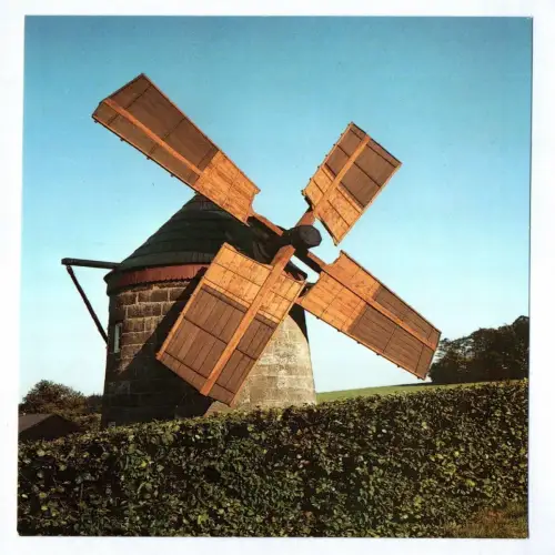 Foto Ak Reichstädt Kreis Dippoldiswalde 1987 Windmühle