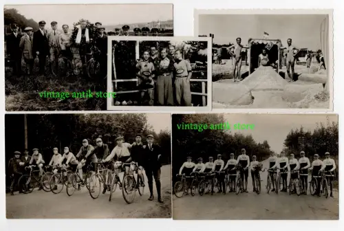 Foto Konvolut Opel Fahrrad Club Fahrräder Oldtimer 1930 er bicycle Mifa