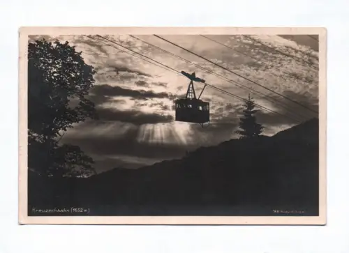 Ak Kreuzeckbahn 1927 Garmisch-Partenkirchen Deutsche Heimatbilder
