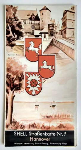 Shell Straßenkarte Nr. 7 Hannover 1:470000