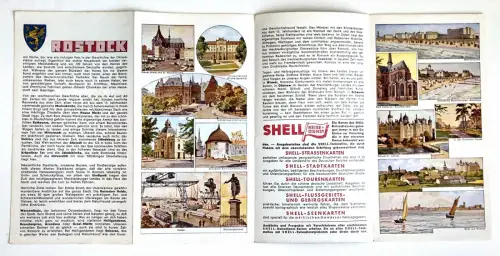 Shell Straßenkarte Nr. 61 Rostock Stadtplan