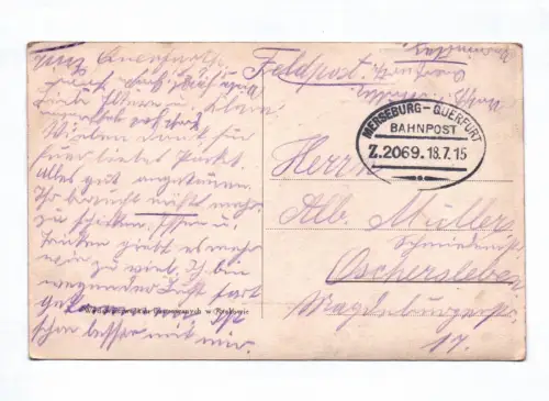 Ak Krakow - Krakau Panny Maryi Marien Kirche Feldpost 1915