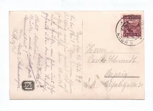 Foto Ak Eger Cheb Böhmen 1933