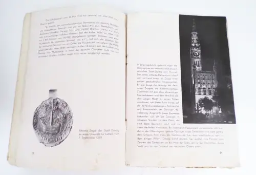 Altes Prospekt Danzig ruft  um 1935 Gdansk