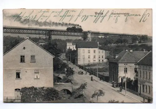 Ak Weida Eisenbahnviadukt 1911