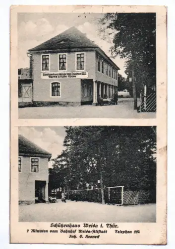 Ak Weida Schützenhaus 1916