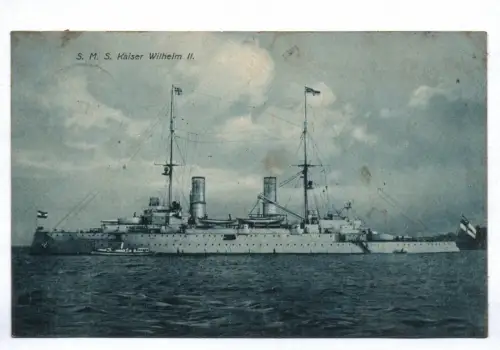 Ak S.M.S. Kaiser Wilhelm II 1912 Kiel