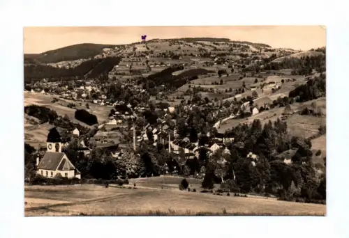 Ak Klingenthal Sachsen mit Aschberg DDR 1963