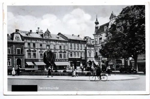 Ak Swinemünde Platz 2 Wk Feldpost