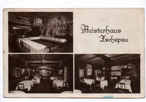 Ak Zschopau Meisterhaus Gaststätte 1930