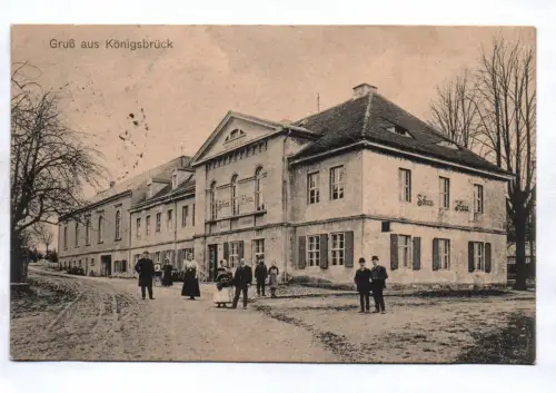 Ak Gruß aus Königsbrück Schiess Haus 1915