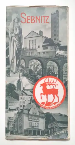 Sebnitz alter Reiseprospekt 1951