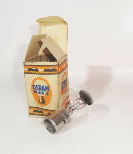 Alte Glühlampe Osram Bilux-S Automobil Pkw Kfz Oldtimer OVP !