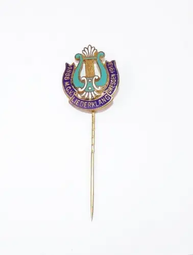 Alte Anstecknadel Liederklang Dresden Gesangsverein 1913 emaillierter Pin