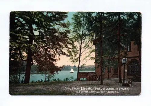 Ak Gruss vom Liepnitz See bei Wandlitz Mark 1910