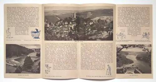 Reiseprospekt Moorbad Lobenstein Thüringen 1950