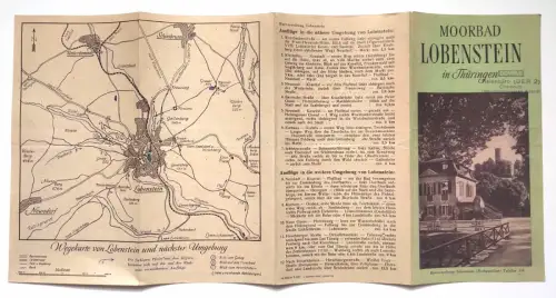 Reiseprospekt Moorbad Lobenstein Thüringen 1950