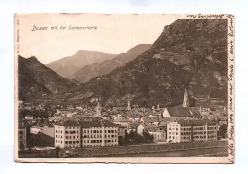 Ak Bozen mit der Sarnerscharte 1906