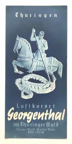 Thüringen Luftkurort Georgenthal im Thüringer Wald 1937/1938