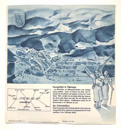 Thüringen Luftkurort Georgenthal im Thüringer Wald 1937/1938