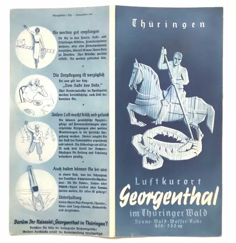 Thüringen Luftkurort Georgenthal im Thüringer Wald 1937/1938
