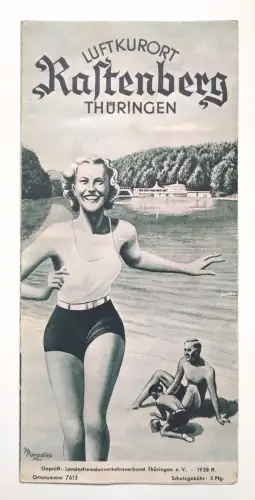 Luftkurort Kaltenberg Thüringen alter Reiseprospekt 1938