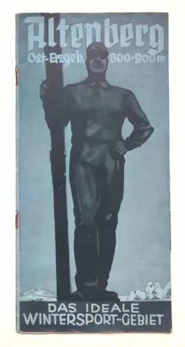 Alter Reiseprospekt Altenberg Ost Erzgebirge Das ideale Wintersport-Gebiet