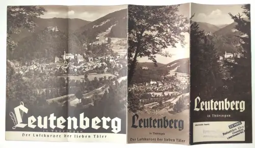 Reiseprospekt Leutenberg in Thüringen Der Luftkurort der lieben Täler